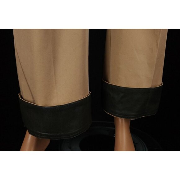 DRAE Cotton Patch Pocket Flared Trousers Size M Womens Beige $325 - Picture 6 of 14